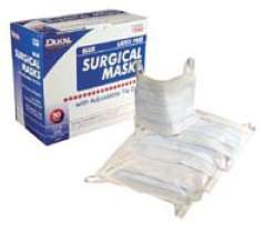 Dukal® Surgical Mask ASTM Level 1 Earloops One Size Fits Most (697435_CS)
