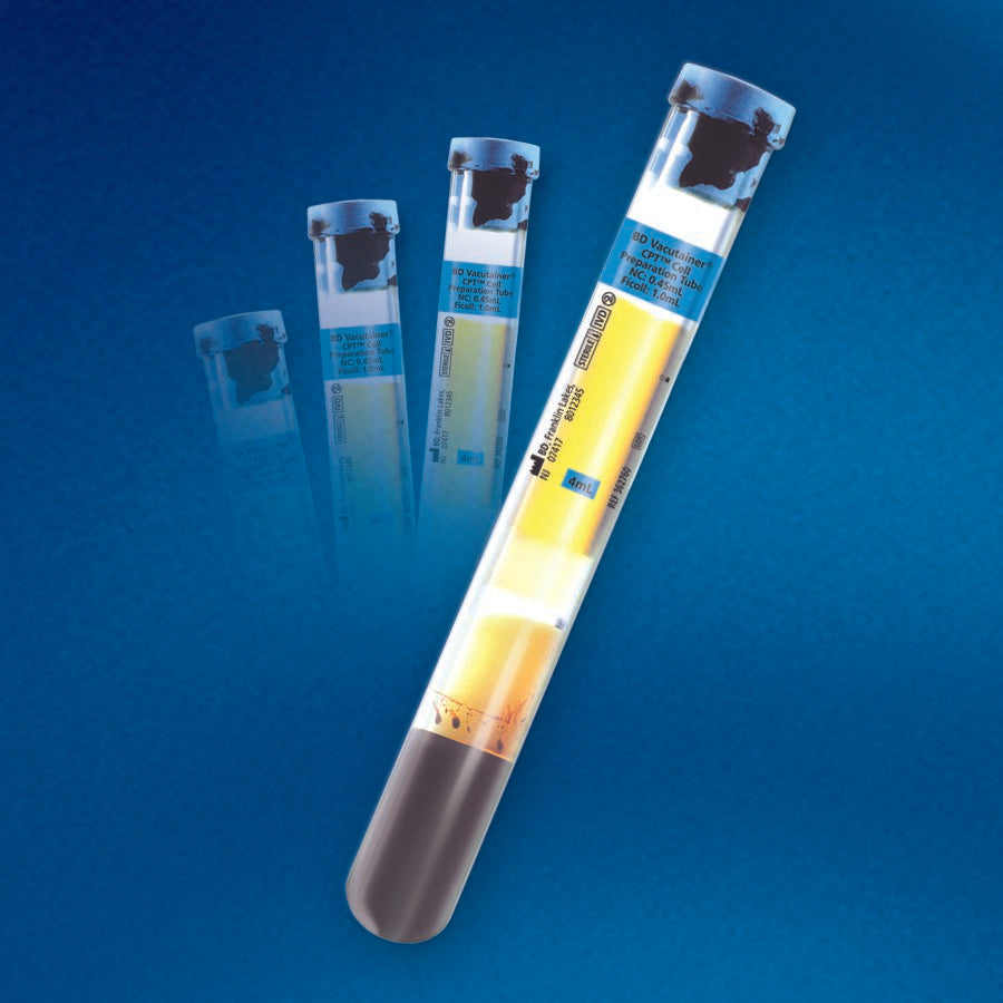 BD Vacutainer® CPT™ Cell Preparation Tube Sodium Heparin / Separator Gel Additive 8 mL Conventional Closure Glass Tube (318646_CS)
