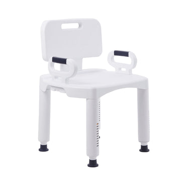 McKesson Bath Bench Removable Arms Plastic Frame Removable Backrest 21-1/4 Inch Seat Width 350 lbs. Weight Capacity (1065204_CS)
