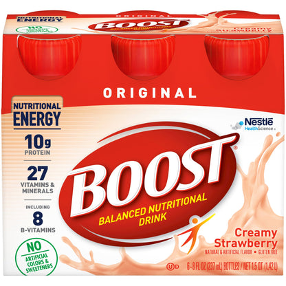Boost® Original Oral Supplement Creamy Strawberry Flavor Liquid 8 oz. Bottle (983722_CS)