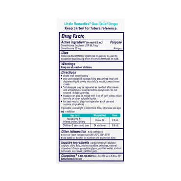 Little Remedies® Gas Relief 40 mg / 0.6 mL Strength Oral Drops 1 oz. (982801_EA)