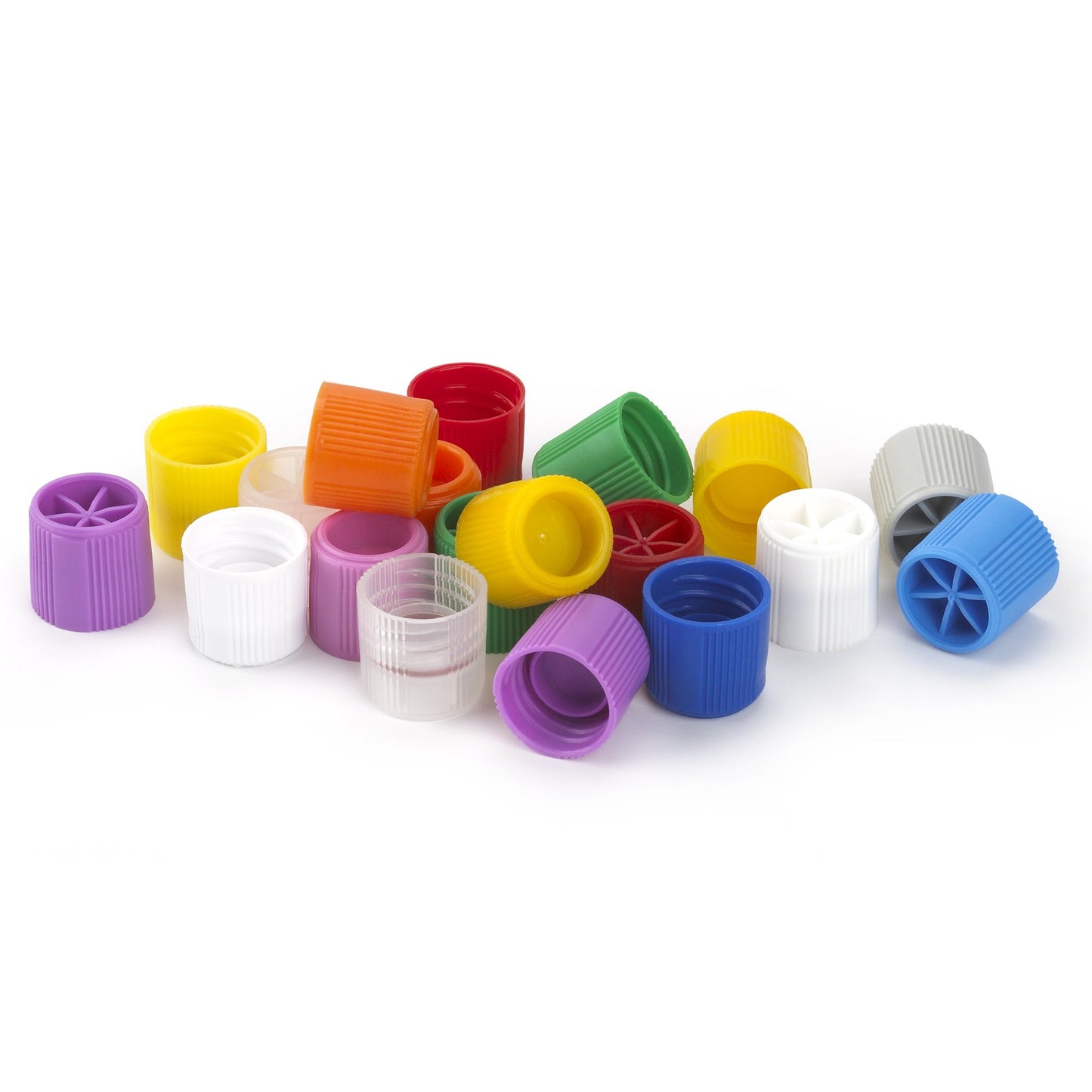 Globe Scientific Tube Closure Polypropylene Screw Cap Natural For Sample Tubes with External Threads NonSterile (711477_PK)