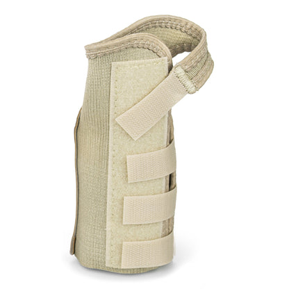 McKesson Wrist Brace Low Profile / Contoured / Wraparound Aluminum / Cotton / Elastic Left Hand Beige X-Small (1159152_EA)