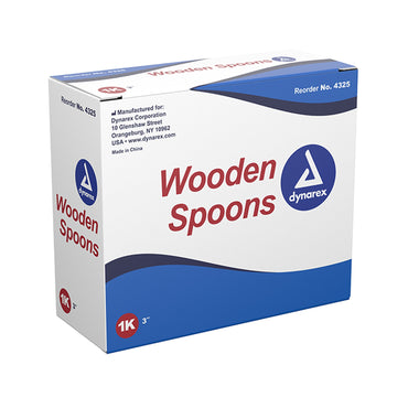 Dynarex Medical Spoon Double Ended Wood Wood (1123219_BX)