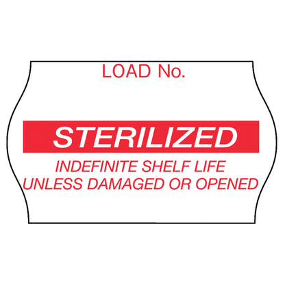 Comply™ Pre-Printed Label Laboratory Use Red Label Sterilized Red Sterilization Label 5/8 X 1-1/8 Inch (232435_RL)