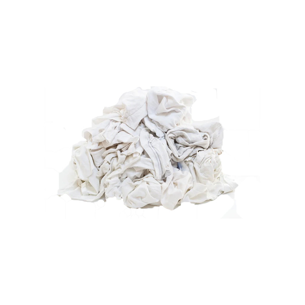 BSL Premium 100% New White Cotton Rags Mixed Sizes, 25 lb. (BSL-3820)