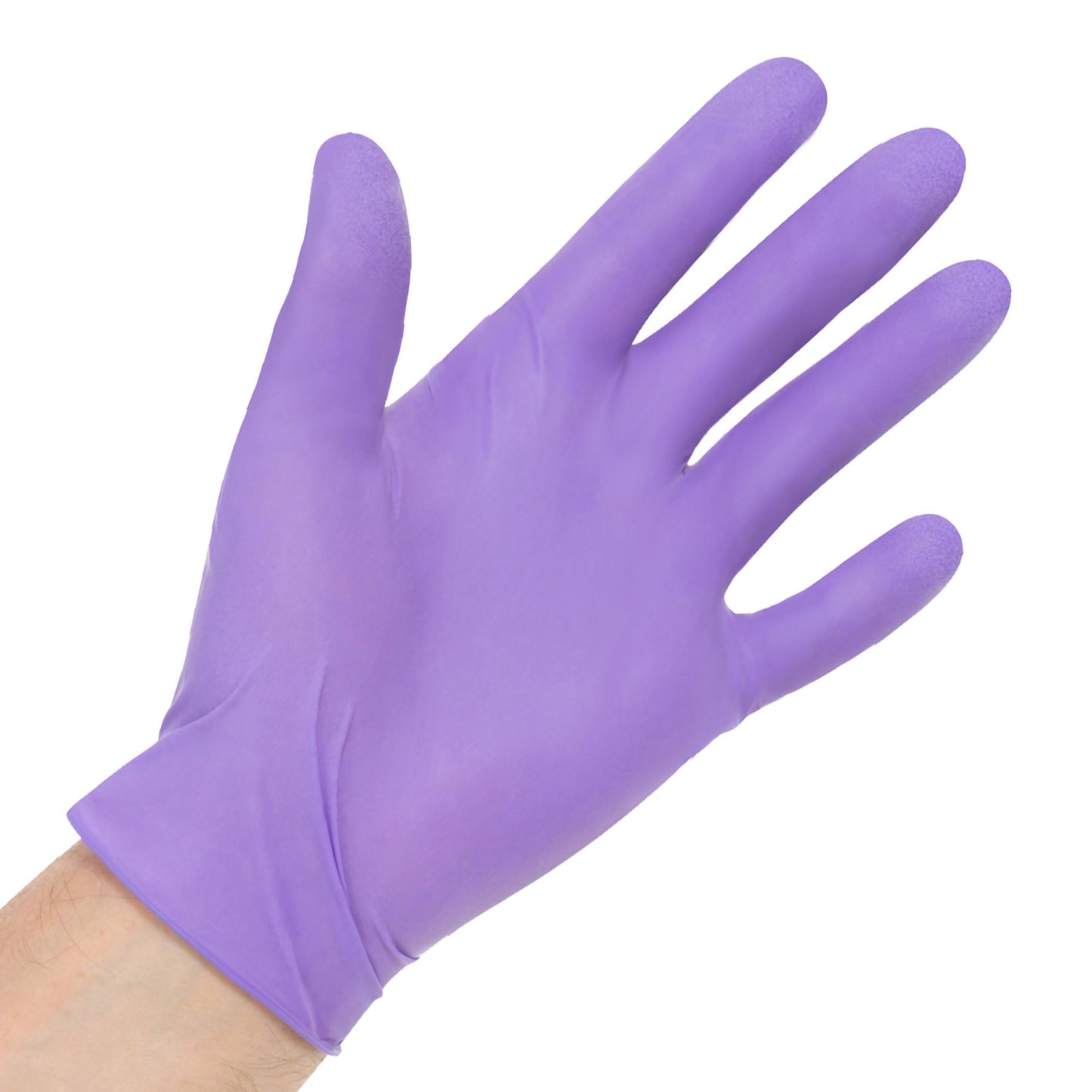 Purple Nitrile-Xtra™ Exam Glove Medium Sterile Pair Nitrile Extended Cuff Length Textured Fingertips Purple Chemo Tested (1042398_BX)