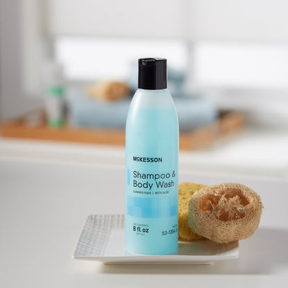 McKesson Shampoo and Body Wash 8 oz. Flip Top Bottle Summer Rain Scent (877018_EA)