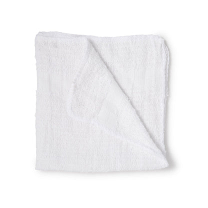 Lew Jan Textile Washcloth 12 X 12 Inch White Reusable (496267_DZ)