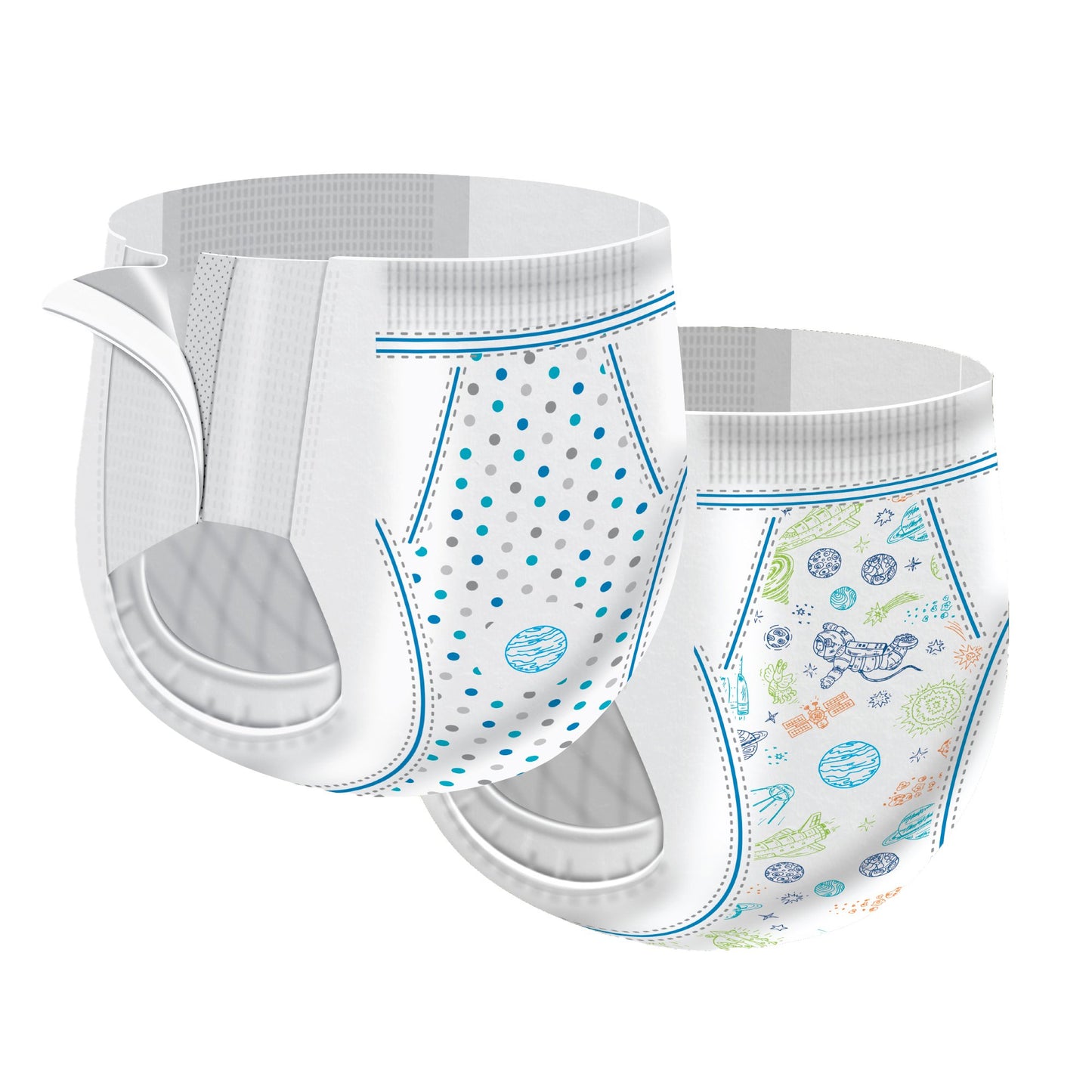 Cutie Pants® Male Toddler Training Pants Size 4T to 5T Disposable Heavy Absorbency (831581_BG)