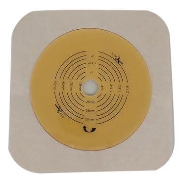 Safe n Simple™ Ostomy Barrier Trim to Fit, Standard Wear Flexible Tape 70 mm Flange Up to 2-1/4 Inch Opening 5 X 5 Inch (1245143_BX)