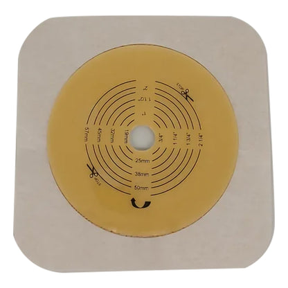 Safe n Simple™ Ostomy Barrier Trim to Fit, Standard Wear Flexible Tape 70 mm Flange Up to 2-1/4 Inch Opening 5 X 5 Inch (1245143_BX)