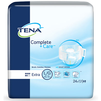 TENA® Complete + Care™ Unisex Adult Incontinence Brief Large Disposable Moderate Absorbency (1111003_CS)