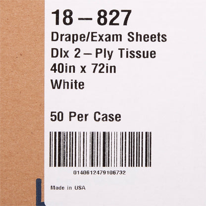 McKesson General Purpose Drape Physical Exam Drape 40 W X 72 L Inch NonSterile (40425_CS)