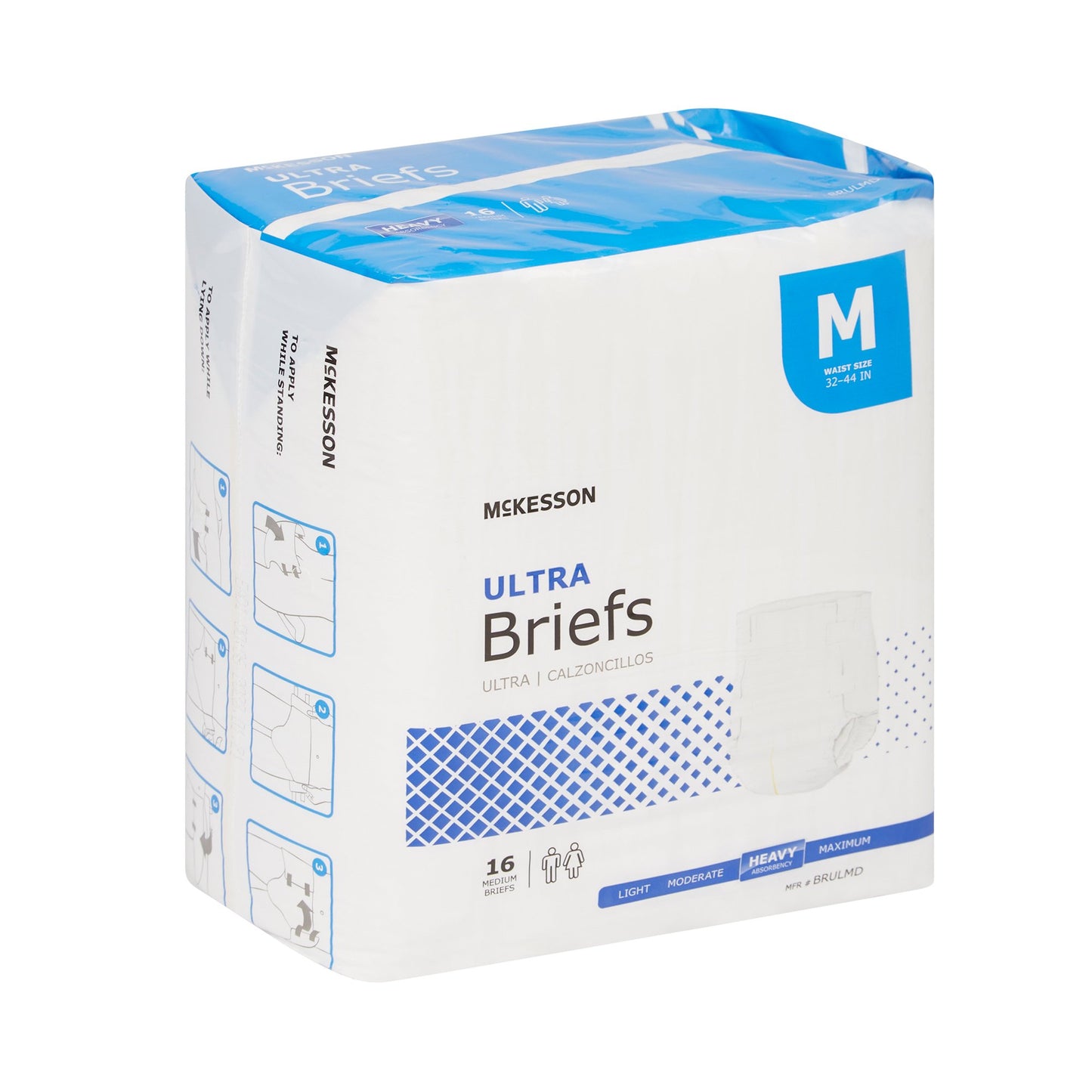 McKesson Ultra Unisex Adult Incontinence Brief Medium Disposable Heavy Absorbency (800832_CS)