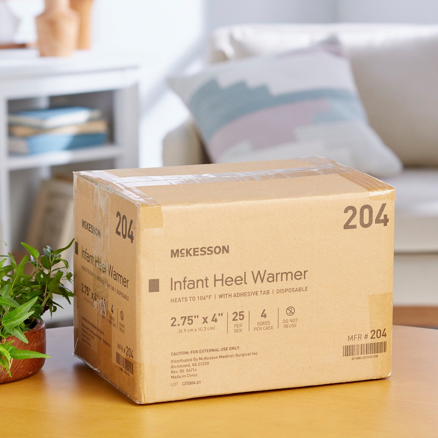 McKesson Instant Infant Heel Warmer Heel One Size Fits Most Sodium Acetate / Water Disposable (911633_BX)