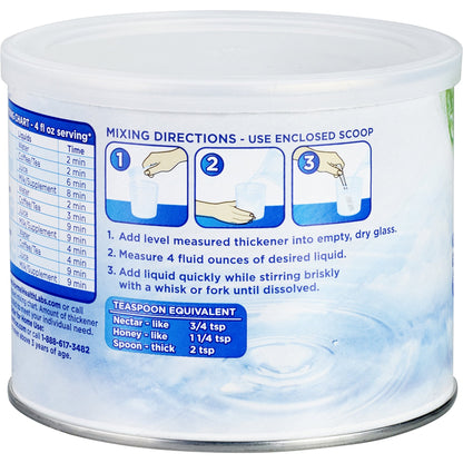 Thick & Easy® Clear Food and Beverage Thickener 4.4 oz. Canister Unflavored Powder IDDSI Level 2 Mildly Thick (1045473_EA)