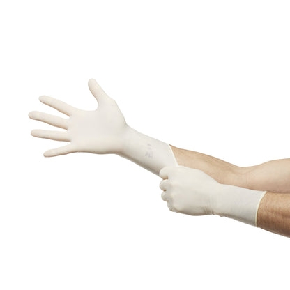 ENCORE® Latex Textured Surgical Glove Size 7.5 Sterile Latex Standard Cuff Length Fully Textured Ivory Chemo Tested (293296_BX)