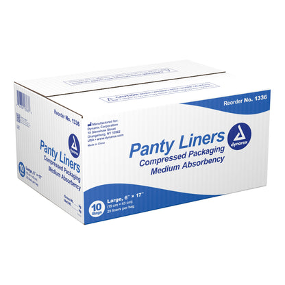 Dynarex® Bladder Control Pad 6 X 17 Inch Moderate Absorbency Wood Pulp / Polypropylene / Tissue Core One Size Fits Most (823384_CS)