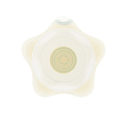 SenSura® Mio Kids Ostomy Barrier Trim to Fit, Standard Wear Adhesive Coupling Without Flange Purple Code System 0 to 1-1/16 Inch Opening (1124383_BX)