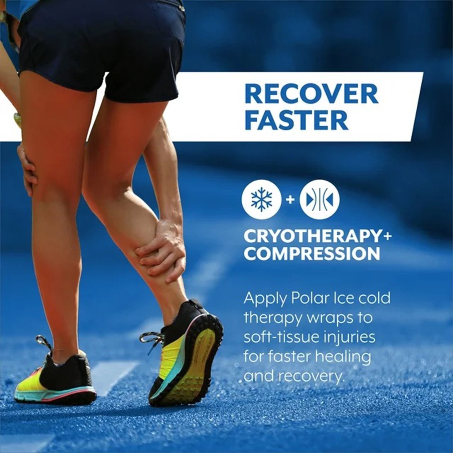 Polar Ice® Cold Pack with Wrap Knee Standard 13 X 16 Inch Nylon / Polyester / Water Reusable (1106916_EA)
