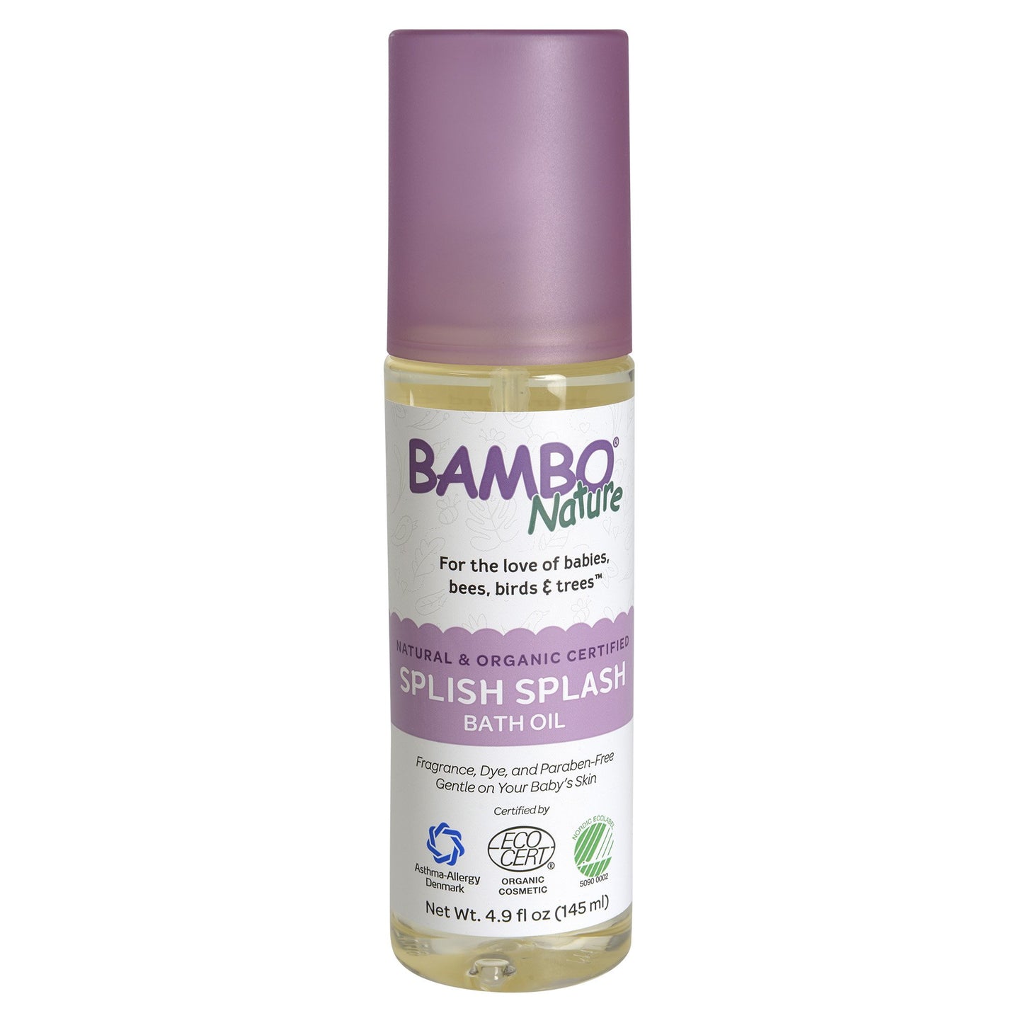 Bambo® Nature Splish Splash Bath Oil 4.9 oz. Bottle Unscented Oil (1192877_BX)