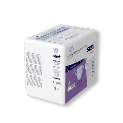 Seni® Active Super Plus Unisex Adult Absorbent Underwear Pull On with Tear Away Seams Large Disposable Heavy Absorbency (1163817_PK)