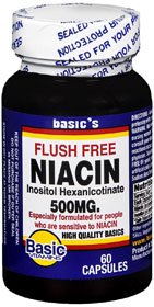 Basic's Flush Free Niacin Dietary Supplement Niacin / Inositol 400 mg - 100 mg Strength Capsule 60 per Bottle (733480_BT)