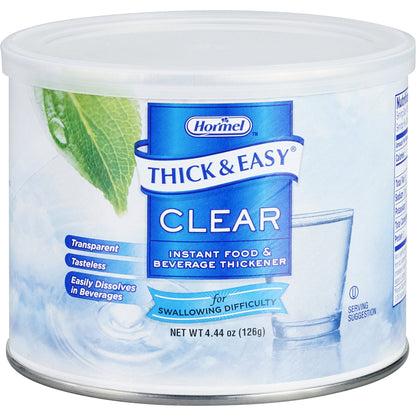Thick & Easy® Clear Food and Beverage Thickener 4.4 oz. Canister Unflavored Powder IDDSI Level 2 Mildly Thick (1045473_EA)