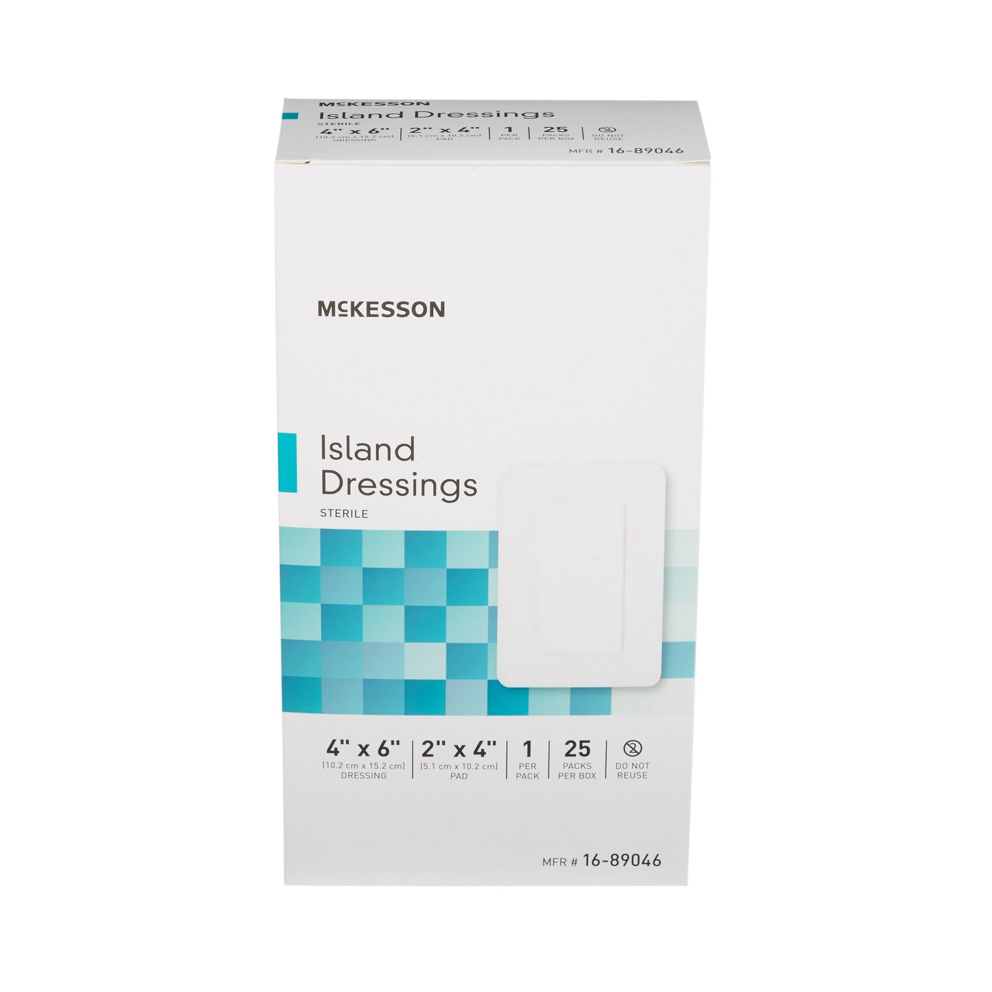 McKesson Island Dressing 4 X 6 Inch Rectangle Sterile (488923_CS)