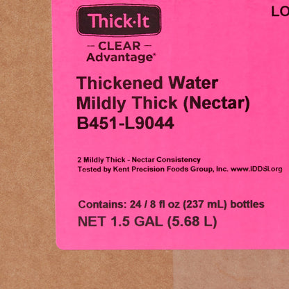 Thick-It® Clear Advantage® Thickened Water 8 oz. Bottle Unflavored Liquid IDDSI Level 2 Mildly Thick (734893_EA)