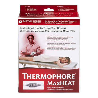Thermophore® MaxHEAT™ Moist Heating Pad Back / Hip / Leg / Shoulders Large Cotton Blend Cover Reusable (540872_EA)
