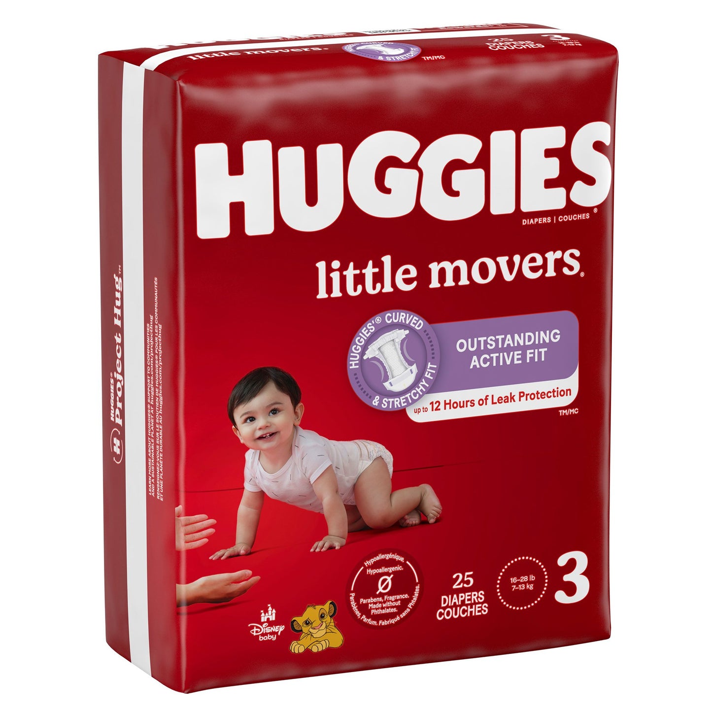 Huggies® Little Movers Unisex Baby Diaper Size 3 Disposable Moderate Absorbency (1128667_PK)