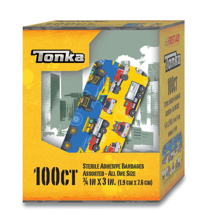 American® White Cross Stat Strip® Adhesive Strip 3/4 X 3 Inch Plastic Rectangle Kid Design (Tonka) Sterile (980581_BX)
