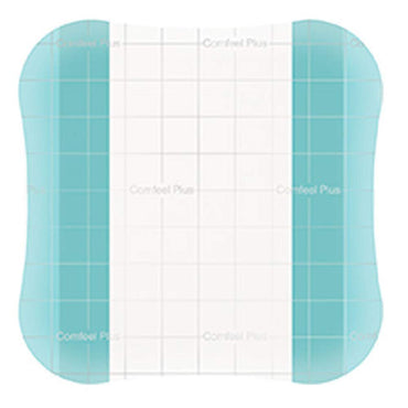 Comfeel® Plus Transparent Thin Thin Hydrocolloid Dressing Film Backing 4 X 4 Inch Square Hydrocolloid / Sodium Carboxymethylcellulose (CMC) / Film (1124401_BX)
