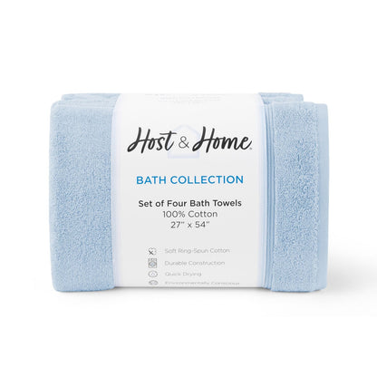 Arkwright Home® Host & Home Bath Towel 27x54 Blue, 24/Case (BT-HH2754-BL-CS)