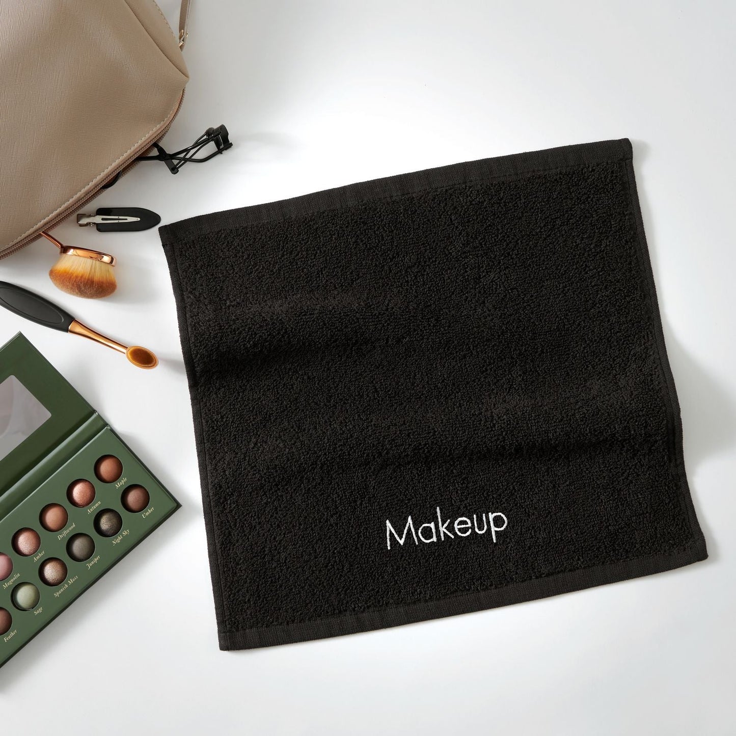 Hospeco® Cotton Makeup Washcloth 13x13 Black, 144/Case (HOSMAKEUP-13X13-CS)