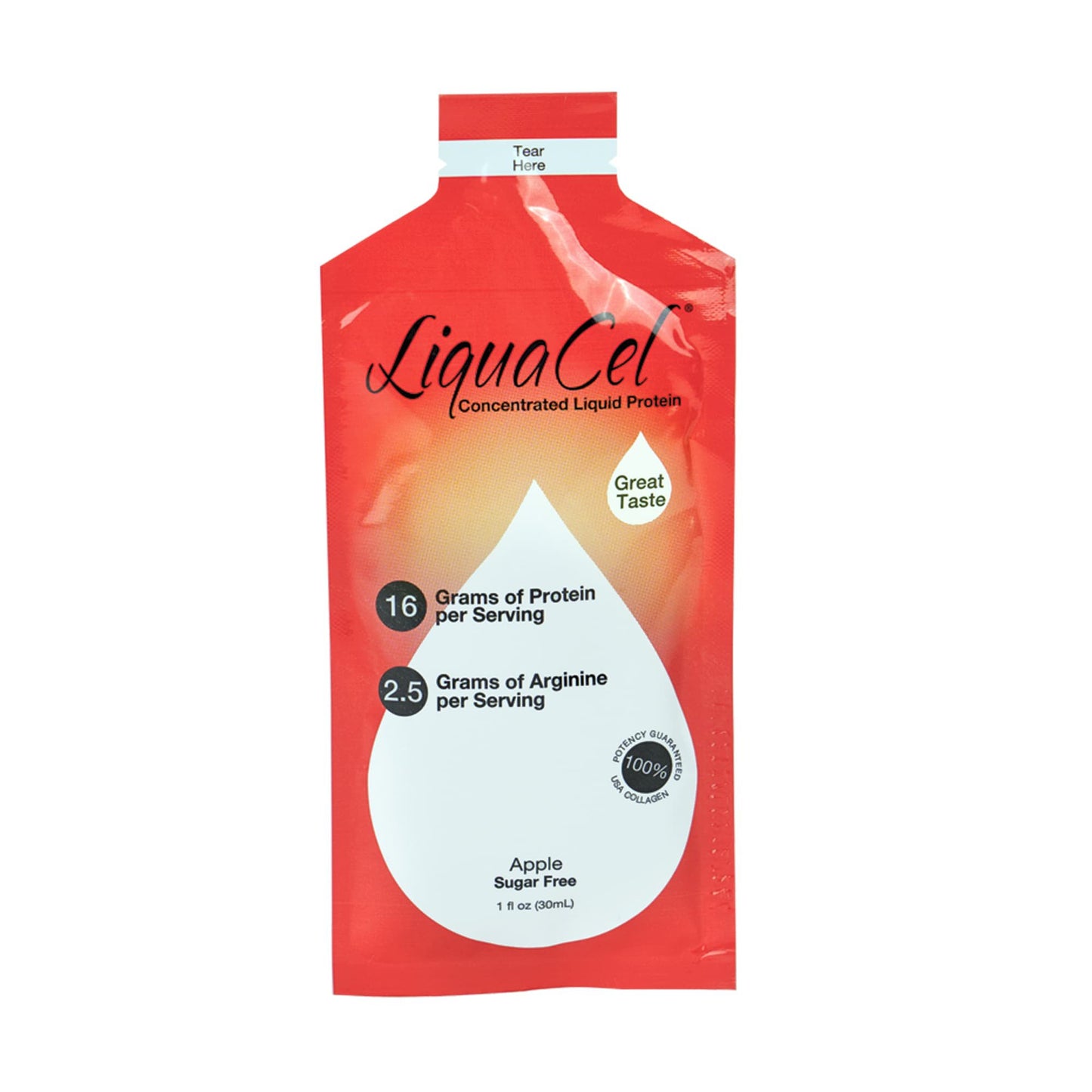 LiquaCel® Oral Supplement Apple Flavor Liquid 1 oz. Individual Packet (1205517_EA)