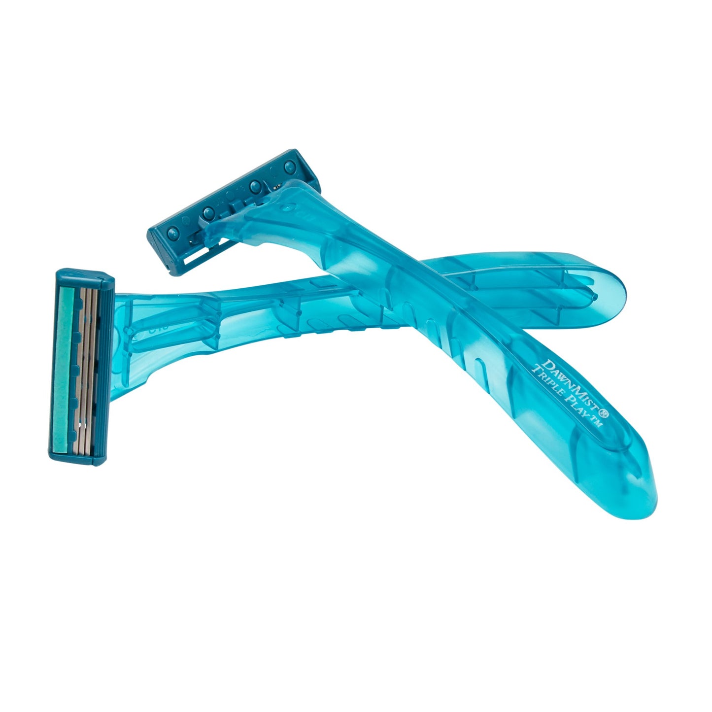 DawnMist® Triple Play™ Personal Razor with Lubricating Strip Single Edge Triple Blade NonSterile Disposable (514816_CS)