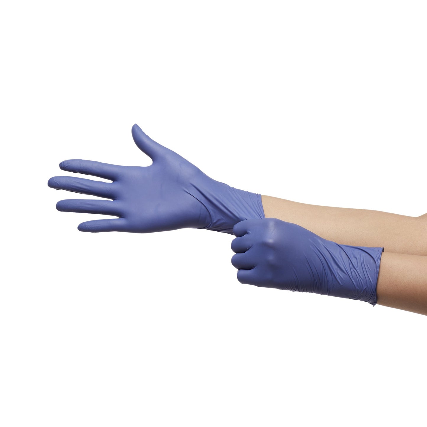 McKesson Confiderm® LDC Exam Glove X-Large NonSterile Nitrile Standard Cuff Length Fully Textured Blue Chemo Tested / Fentanyl Tested (1159332_CS)