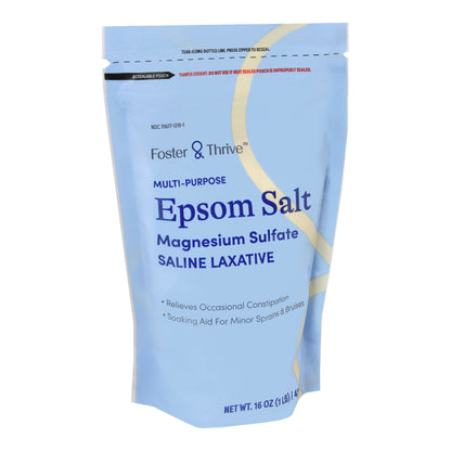 Foster & Thrive™ Epsom Salt Magnesium Sulfate USP Granules 1 lbs. Pouch (1244988_EA)