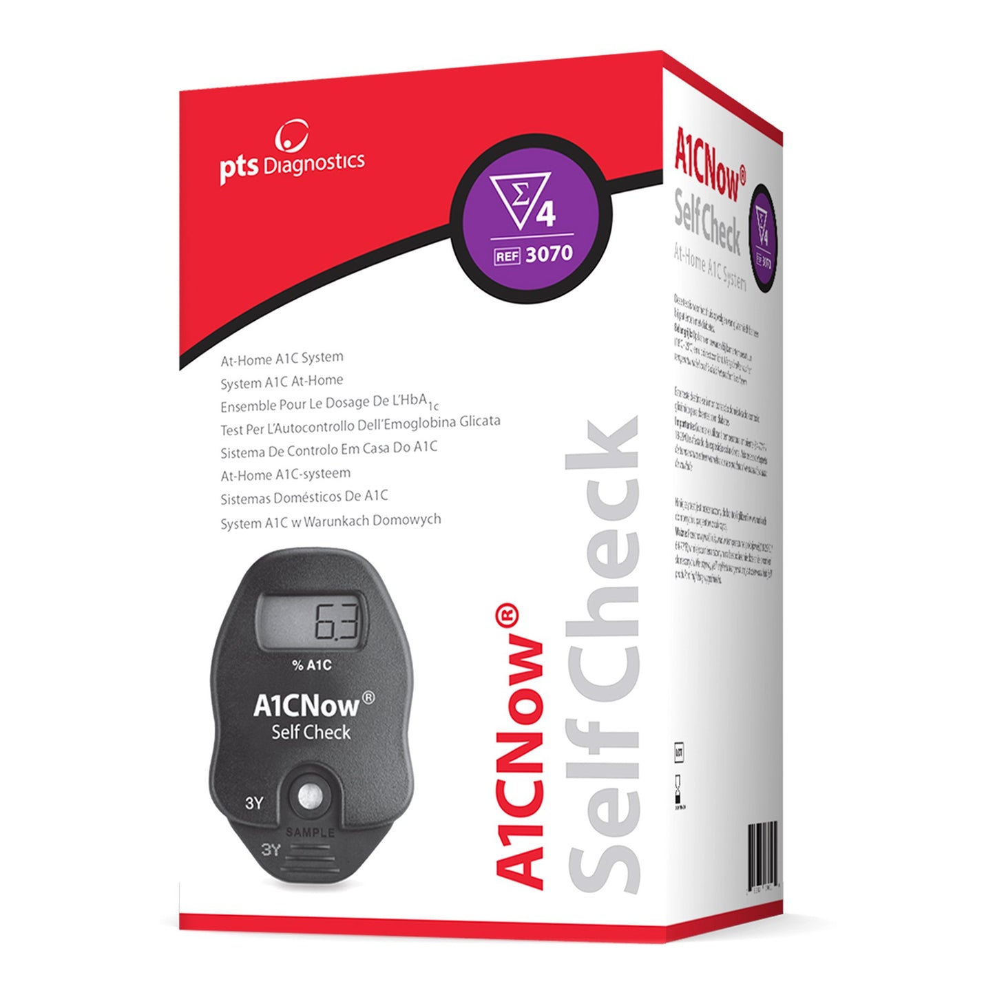 A1CNow® Self Check HbA1c Test Kit HbA1c Test 4 Tests CLIA Waived (1121188_BX)
