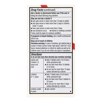 Foster & Thrive™ Pain Relief 325 mg Strength Acetaminophen Tablet 100 per Bottle (1238910_BT)