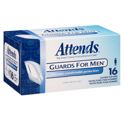 Attends® Guards For Men® Bladder Control Pad 5.9 X 12-1/2 Inch Light Absorbency Polymer Core One Size Fits Most (580667_BX)