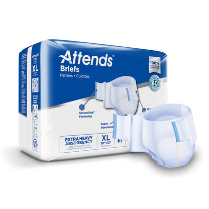 Attends® Care Advanced Unisex Adult Incontinence Brief X-Large Disposable Heavy Absorbency (957931_CS)