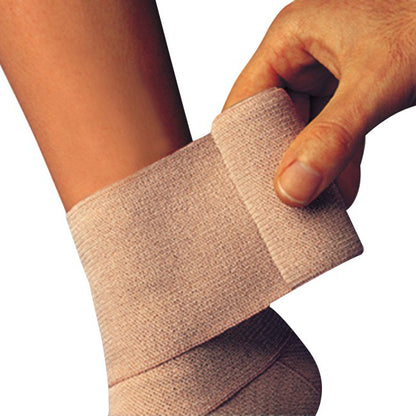 Comprilan® Compression Bandage 4-7/10 Inch X 5-1/2 Yard Clip Detached Closure Tan NonSterile Standard Compression (683378_CS)