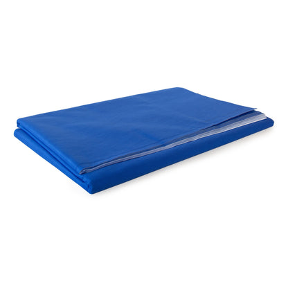 McKesson Sterilization Wrap White / Blue 48 X 48 Inch Dual Layer SMS Polypropylene (1245165_CS)
