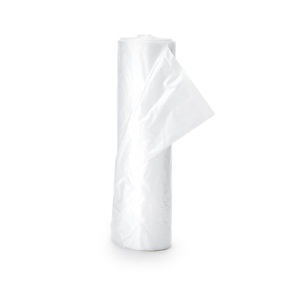 Colonial Bag Trash Bag 60 gal. Clear HDPE 17 Mic. 38 X 58 Inch X-Seal Bottom Coreless Roll (678175_CS)
