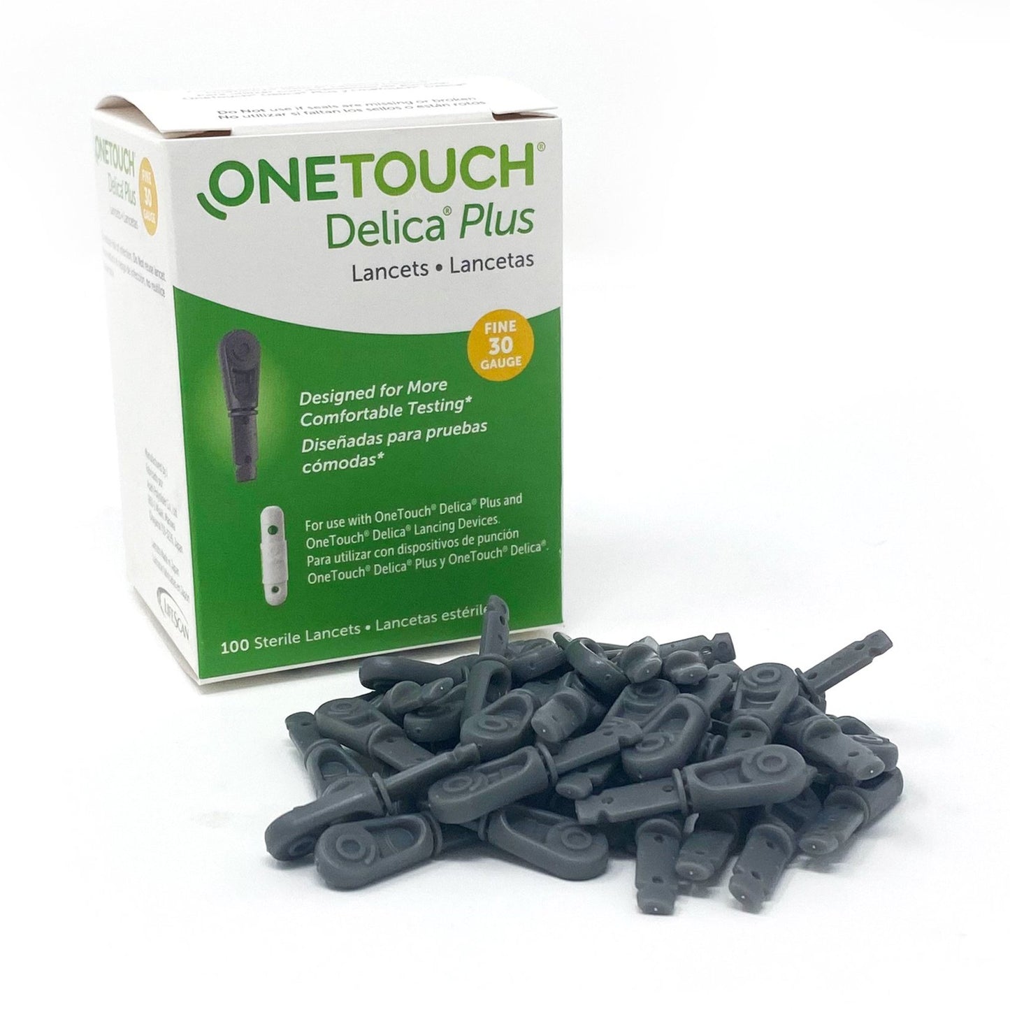 OneTouch® Lancet for Lancing Device 30 Gauge Non-Safety Twist Off Cap Finger (1151251_CS)