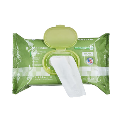 McKesson Flushable Personal Wipe Soft Pack Unscented 96 Count (1241751_PK)